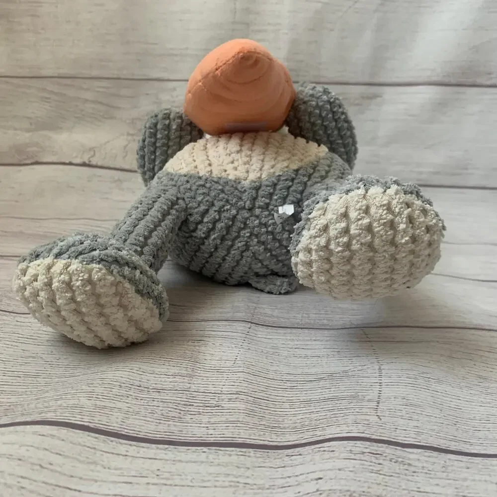 Patchwork Pet Bunny Rabbit and Carrot Dog Toy Crinkle Squeak Grunt Fetch 19